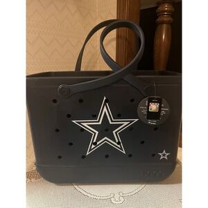 NFL Dallas Cowboys Original Bogg Bag Large Plastic Tote Bag With Accessory Bags